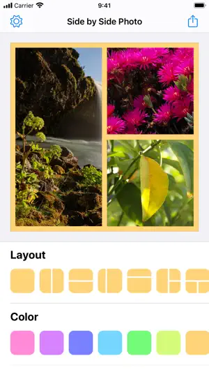 Side by Side Photo Editor Grid screenshot 1