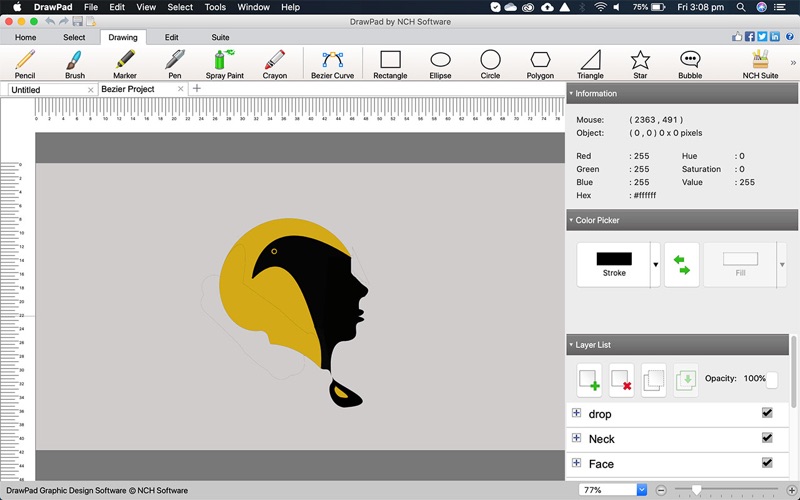 drawpad graphic designer iphone screenshot 1