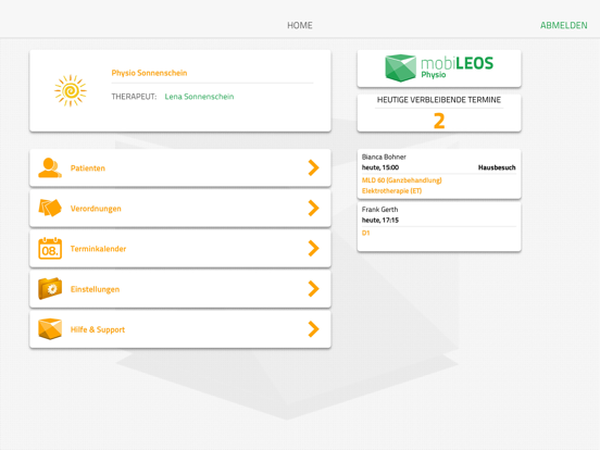 Screenshot #4 pour mobiLEOS Physio