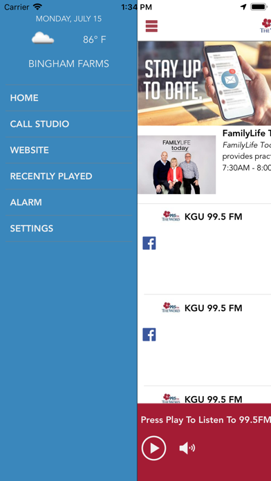 Screenshot #2 pour 99.5FM KGU