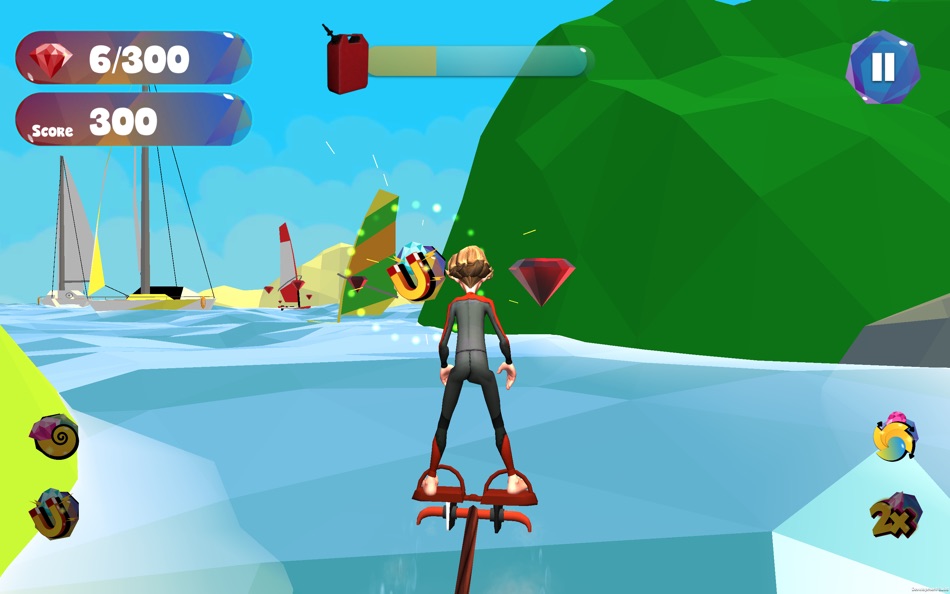 #4. Aqua Glide 3D (macOS) 由: Macrobian Games