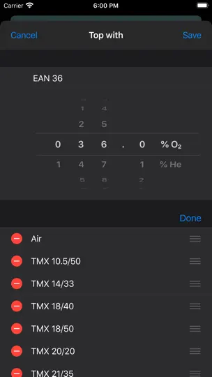Скриншот Trimix Tools на iPhone 3