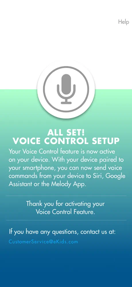 Voice Control Set Up