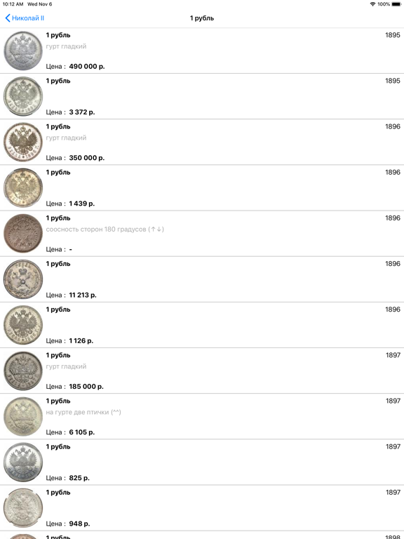 Монеты Царской России iPad screenshot