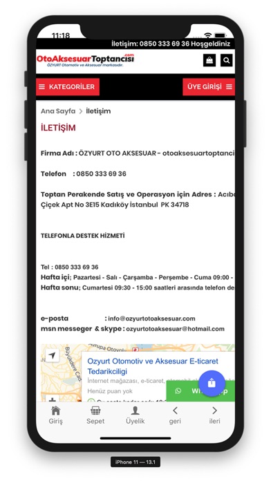 Otoaksesuartoptancisi screenshot 4