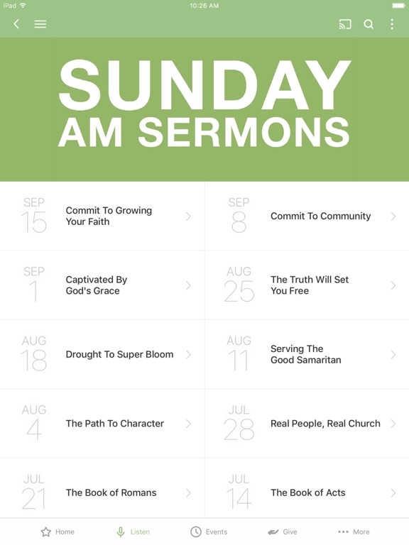 Grace Church New Canaan iPad screenshot 2 - Lifestyle app