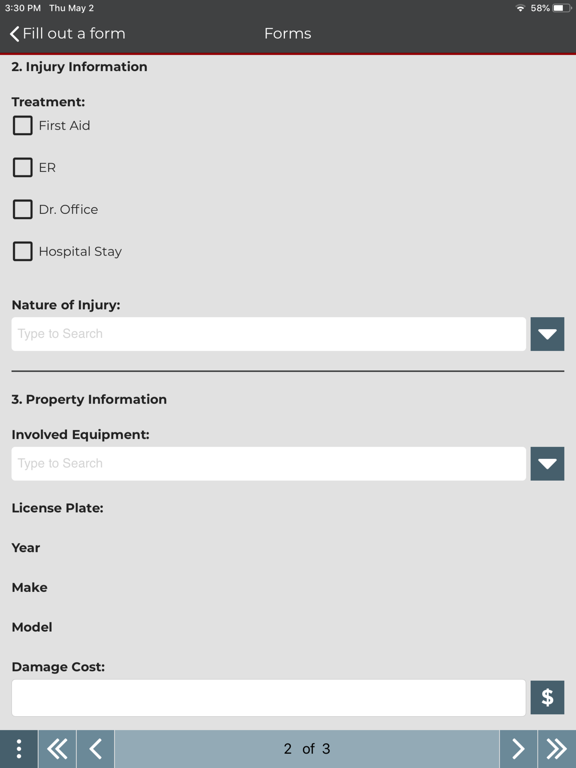 B2W Inform iPad screenshot