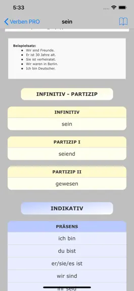 Game screenshot Verben PRO apk