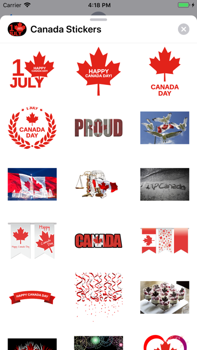 Canada Day Sticker Pack screenshot 2