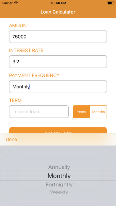 Screenshot #3 pour Calculateur de prêt: Paiements
