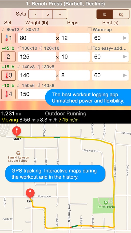 #3. GymGoal Pro (iOS) Podle: Maryna Kolokolkina