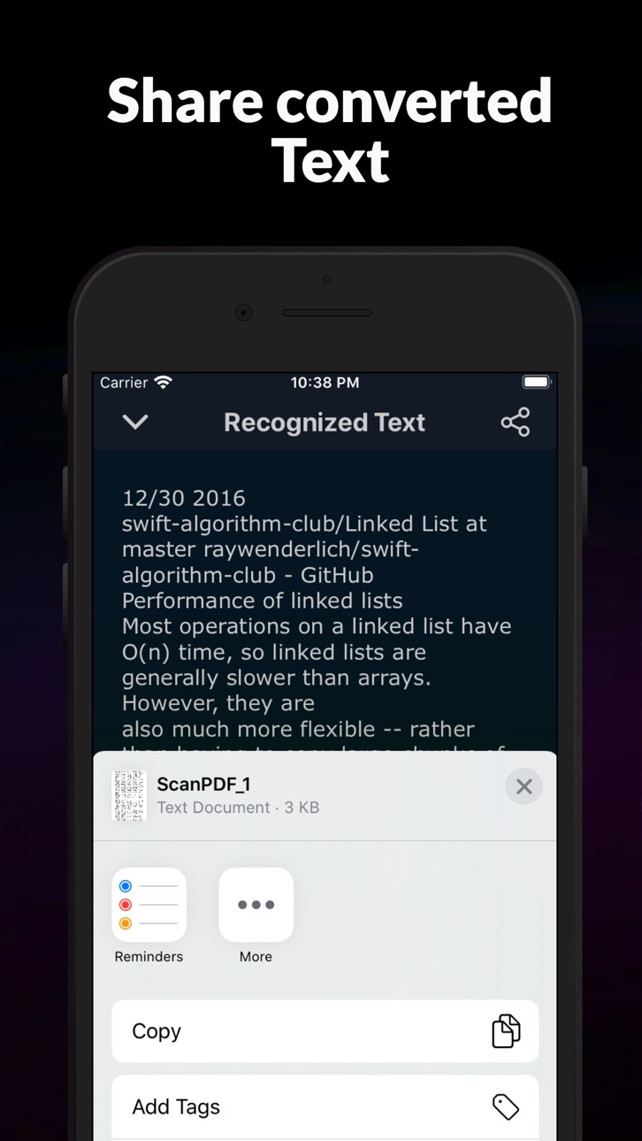 iPhone screenshot
