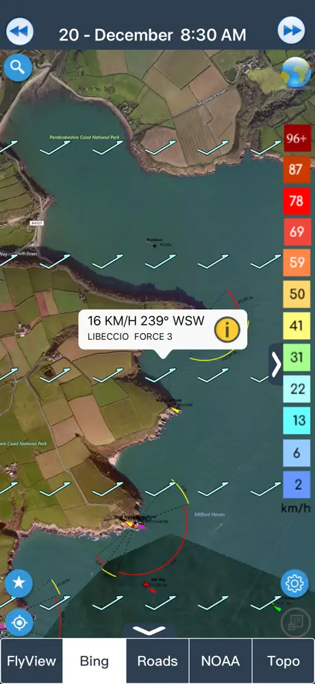 Wind forecast for Windgurus