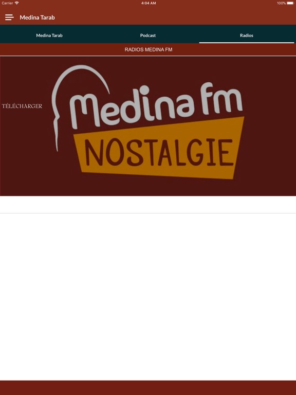 Radio Medina Tarab iPad screenshot 6 - Music app