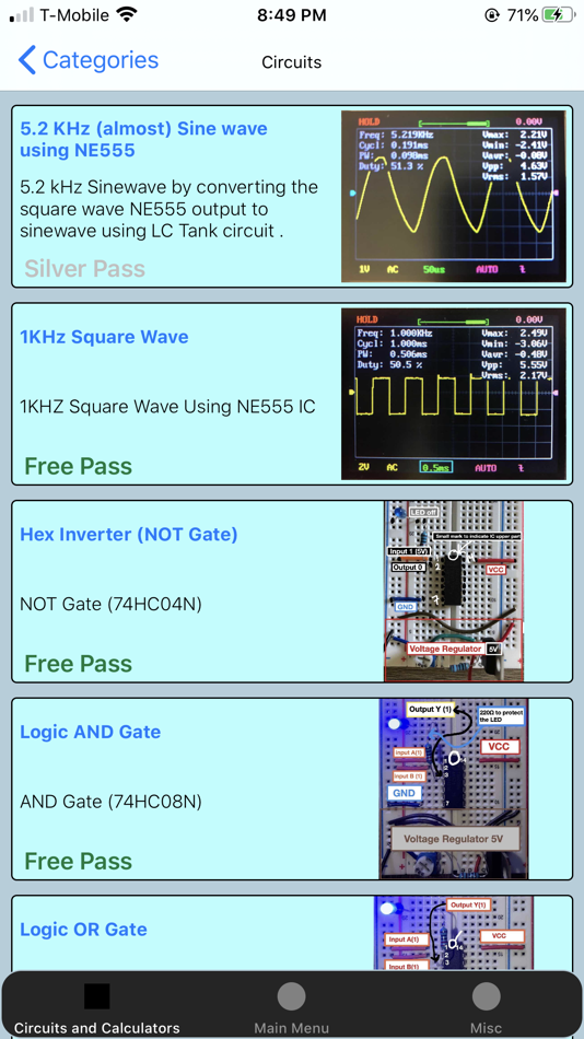 #5. Electronics Circuit Calculator (iOS) 作者: Mustafa Mohammed