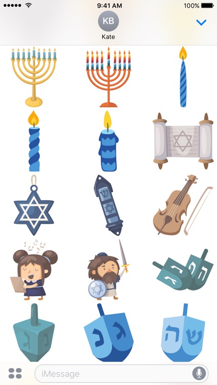 Happy Hanukkah Stickers
