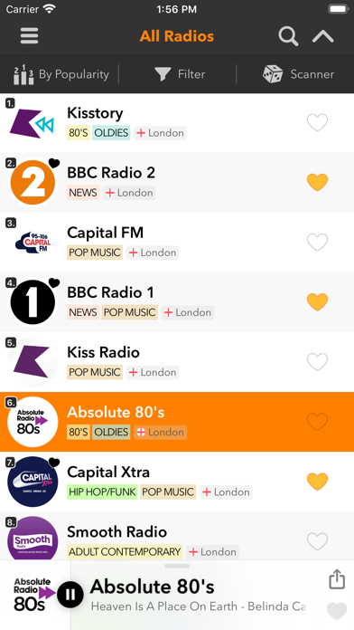 Screenshot #1 pour Radio Tower: British Radio App