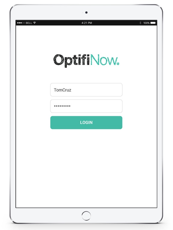 OptifiNow iPad screenshot 1 - Business app