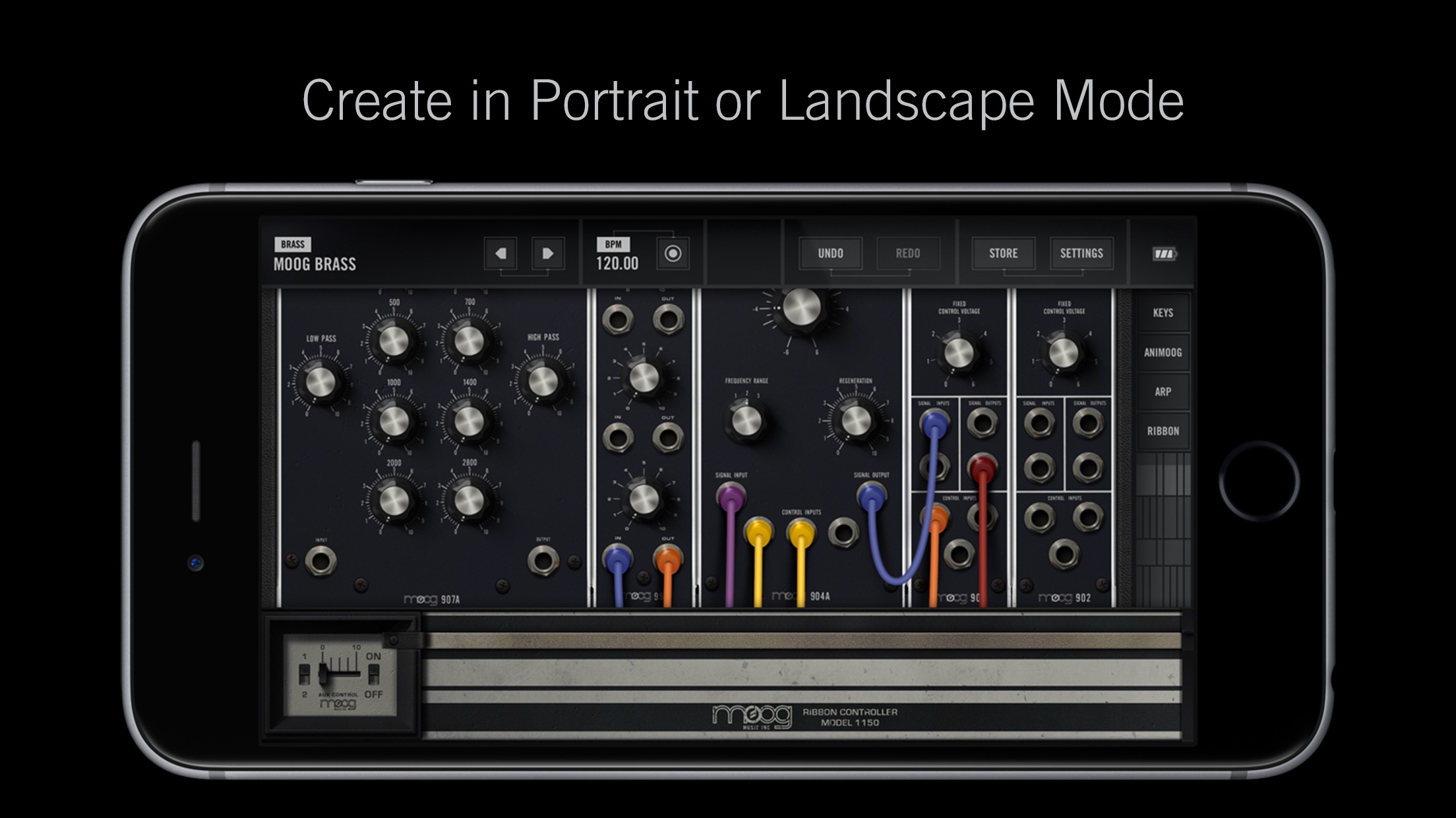 Screenshot do app Model 15 Modular Synthesizer