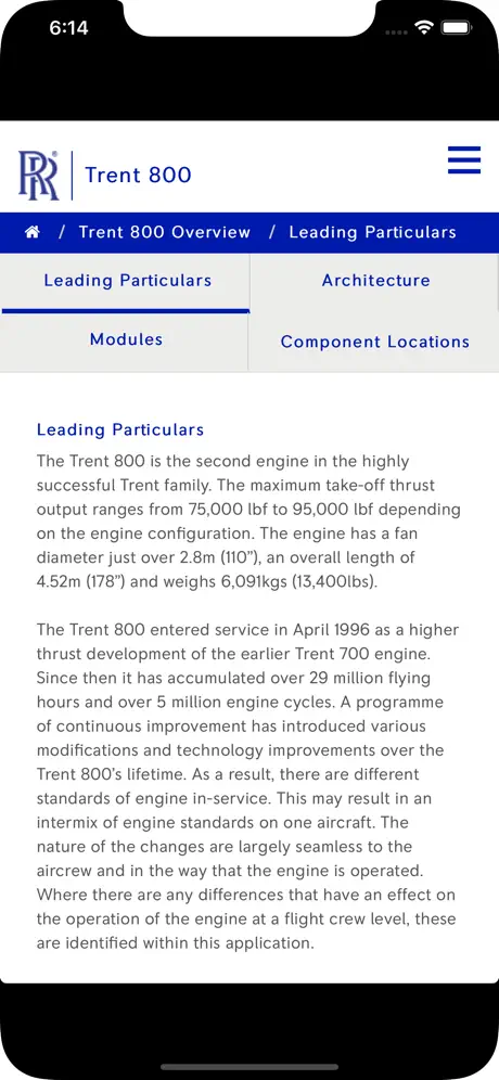 Trent 800 Pilot Guide