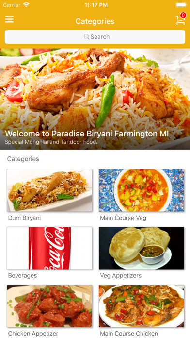 Paradise Biryani Michigan Screenshot