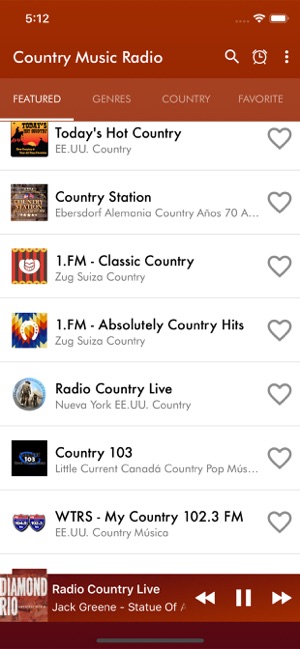 Country Music Radio app su App Store