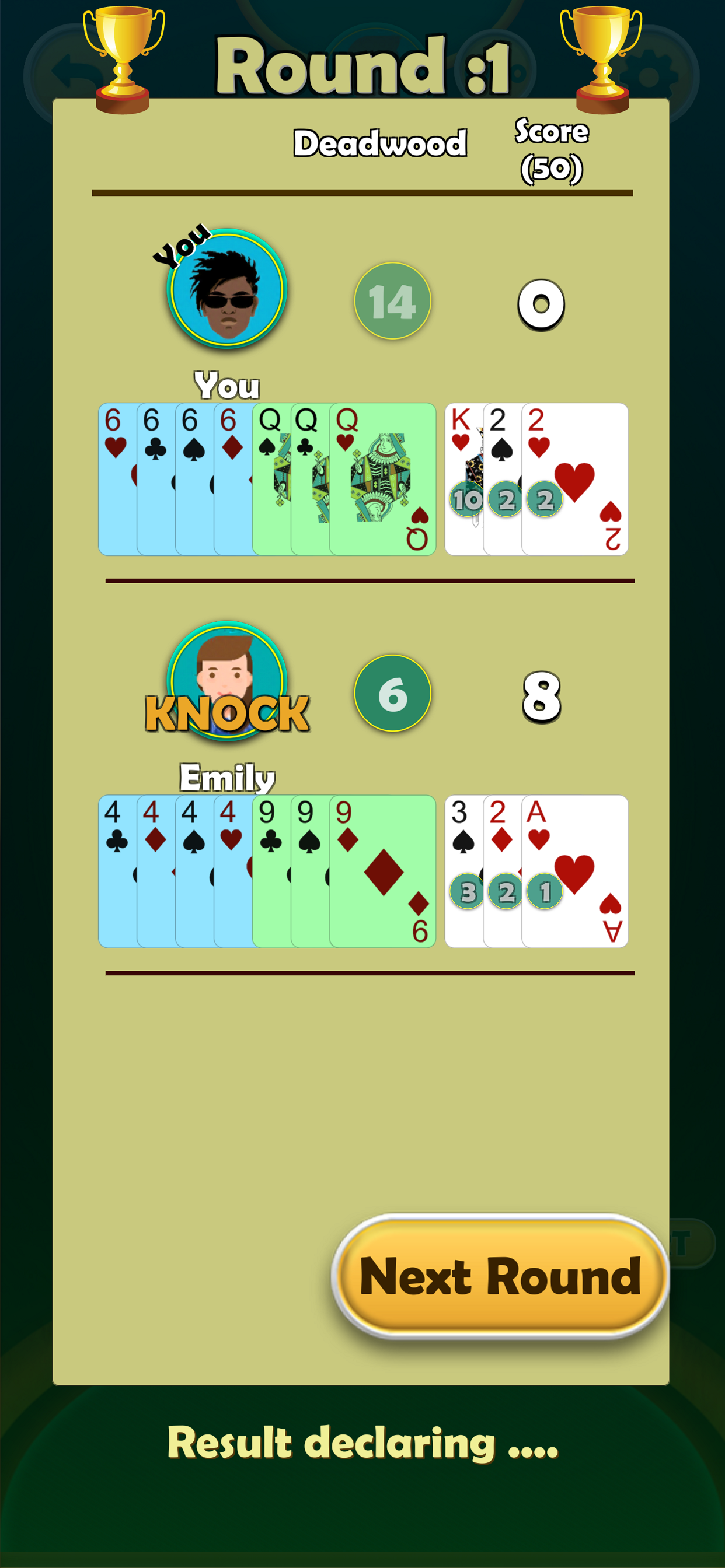 Gin Rummy Offline Card Game
