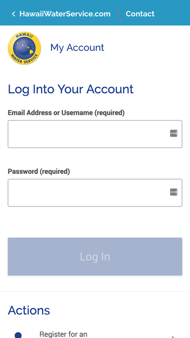 Hawaii Water Service Screenshot