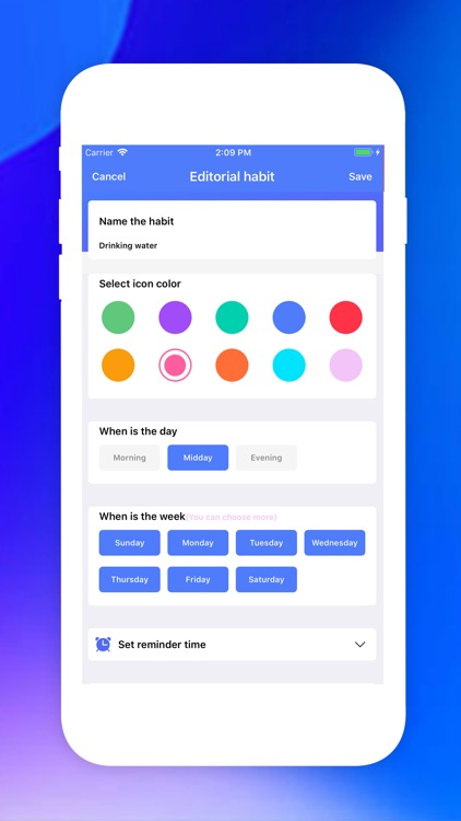 Daily punching-Tracking habits screenshot-4