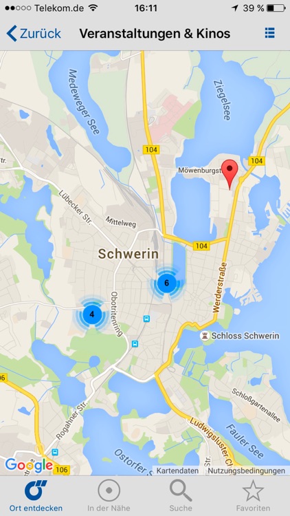 Ostsee-App von Das Örtliche