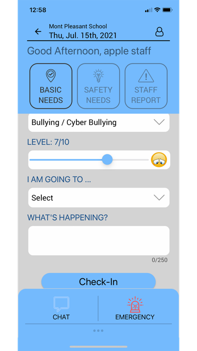 Wellness Responder Screenshot