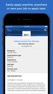 lawcrossing legal job search iphone screenshot 3