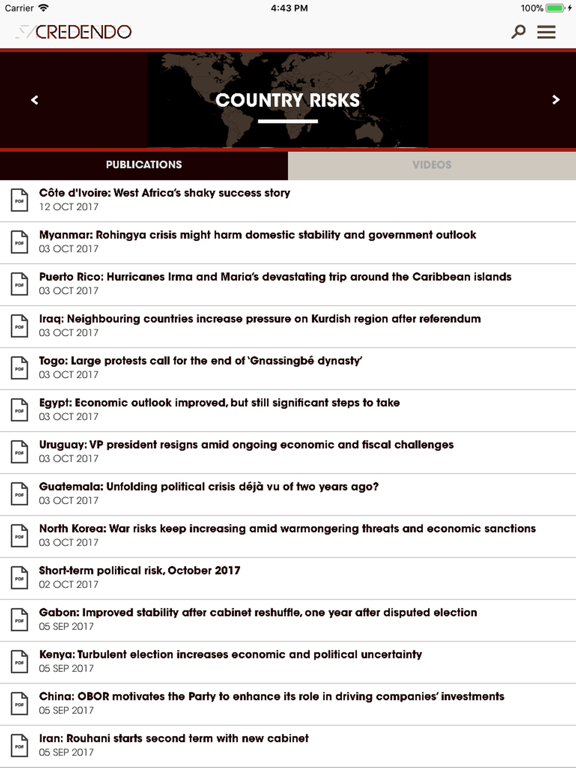 Screenshot #5 pour Credendo Risk