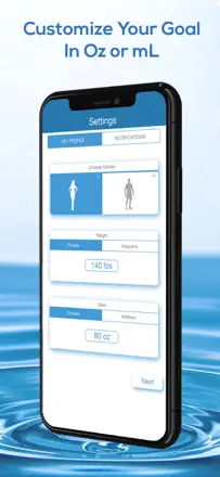 Daily Water Tracker Reminder : capture d’écran 3 sur 5