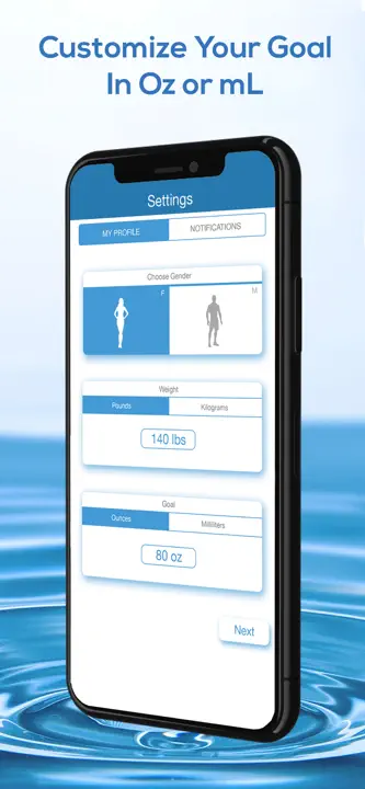 Daily Water Tracker Reminder : capture d’écran 3 sur 5