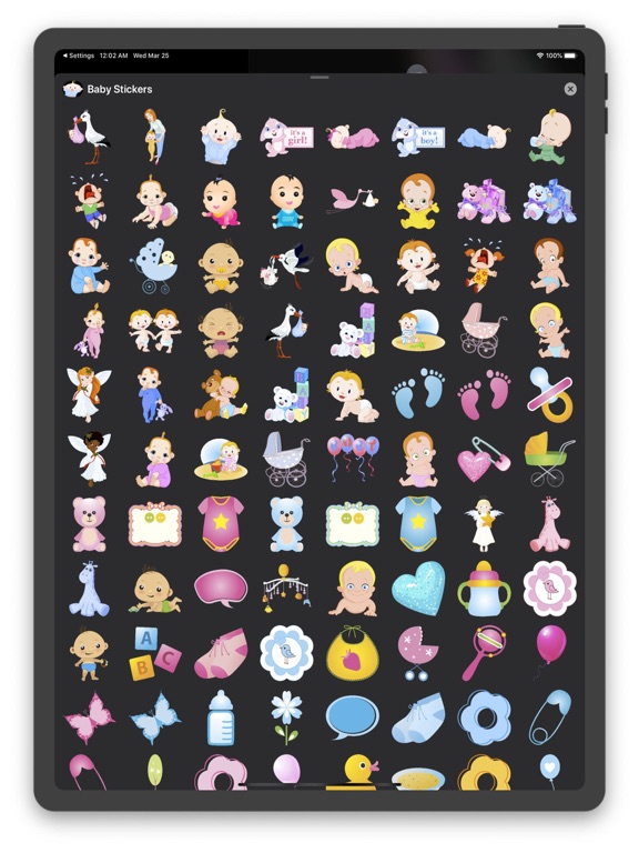 Screenshot #5 pour Baby Stickers & Emojis