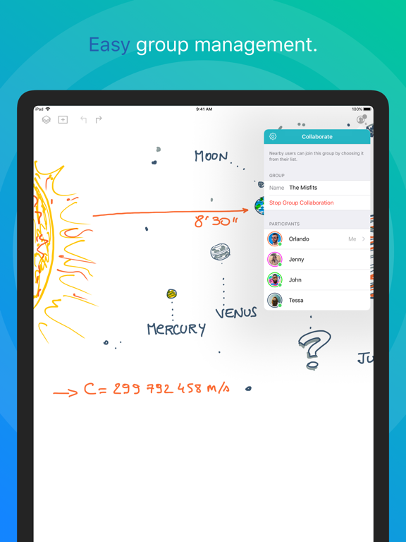 Inko › Whiteboard: Draw+Pencil iPad screenshot 5 - Business app