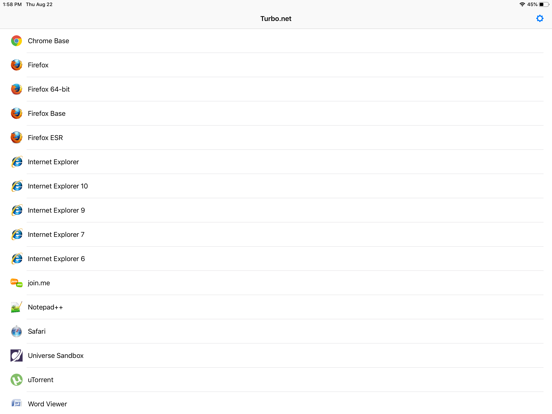 Turbo.net iPad screenshot 3 - Business app