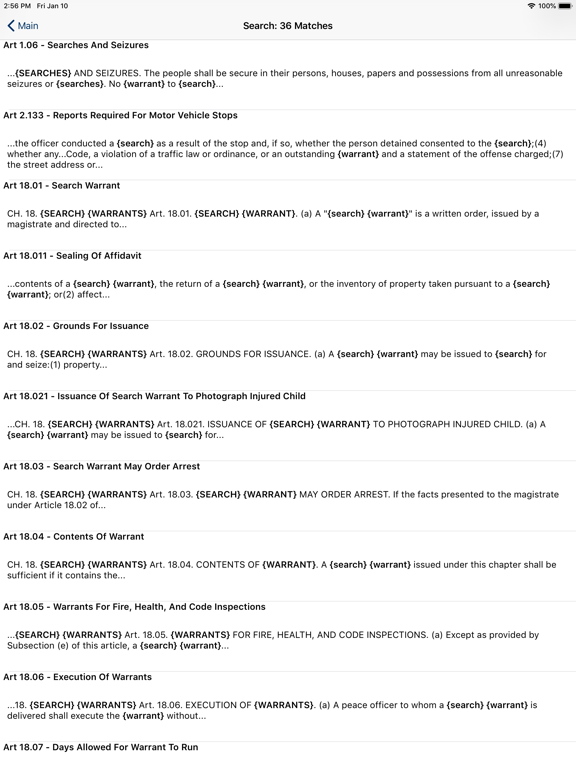 Screenshot #5 pour TX Code of Criminal Proc 2024