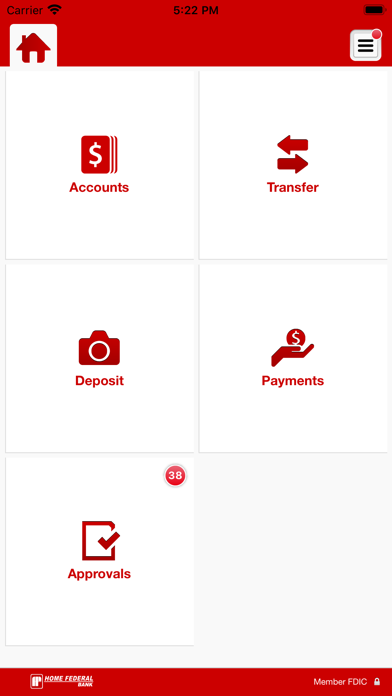 Home Federal Bank NE Business Screenshot