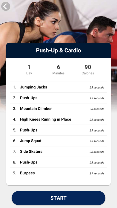 The Push-Up Challenge iPhone screenshot