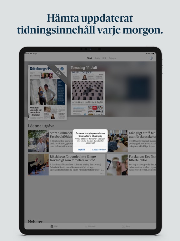 Göteborgs-Posten E-tidning screenshot 3