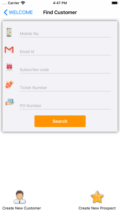 S&D CRM Application Screenshot