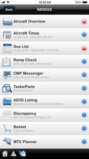 Gulfstream MyCMP screenshot 2