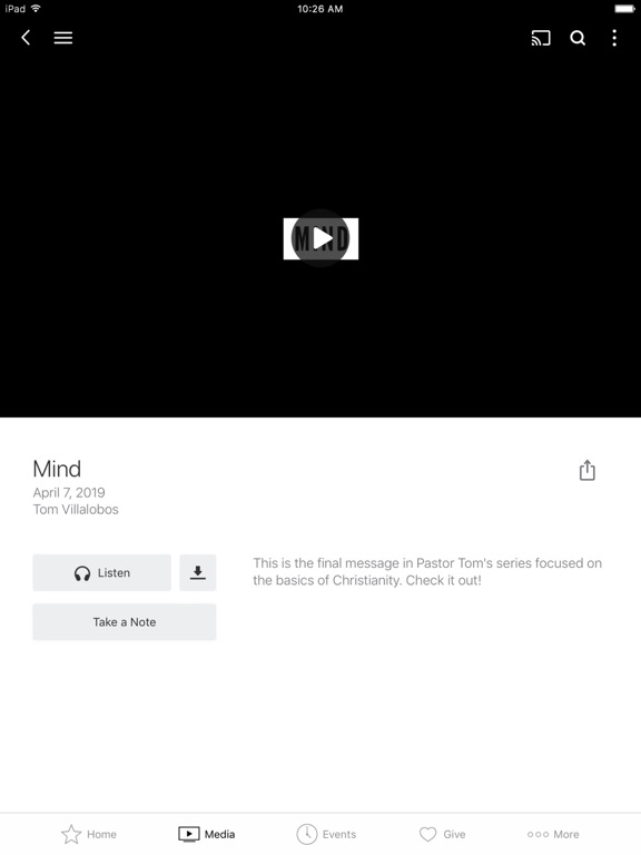 OV Church iPad screenshot 3 - Lifestyle app