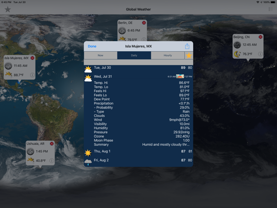 Screenshot #6 pour Météo-Mondiale