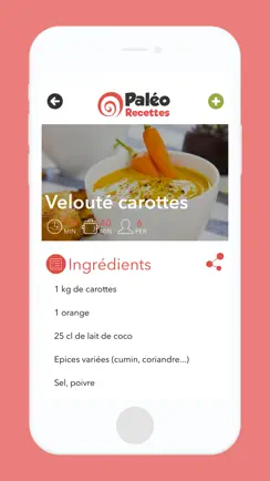 Paléo Recettes iPhone image 3