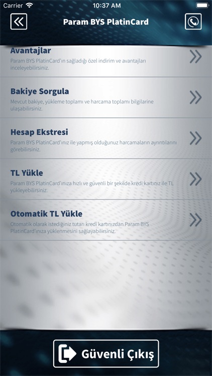 Param BYS PlatinCard