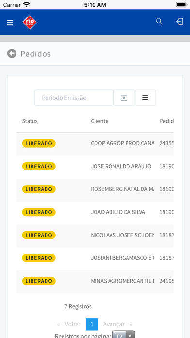 Rio Branco Petróleo iPhone screenshot
