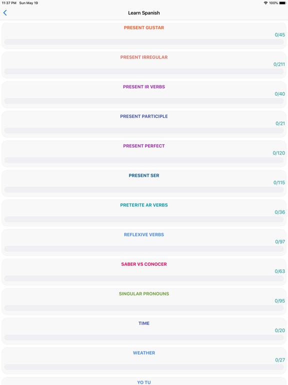 Screenshot #6 pour Spanish Grammar Test